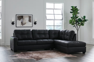 Barlin Mills Sectional with Chaise - Dan Dan The Mattress Man (Midland, MI)
