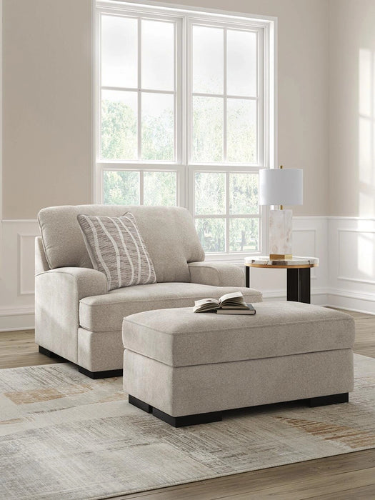 High Profile Chair & Ottoman Living Room Set