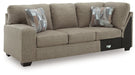 Newellen Sleeper Sectional with Chaise - Dan Dan The Mattress Man (Midland, MI)