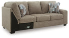 Newellen Sleeper Sectional with Chaise - Dan Dan The Mattress Man (Midland, MI)
