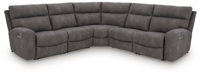 Next-Gen DuraPella Power Reclining Sectional - Dan Dan The Mattress Man (Midland, MI)