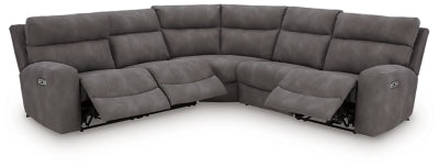 Next-Gen DuraPella Power Reclining Sectional - Dan Dan The Mattress Man (Midland, MI)