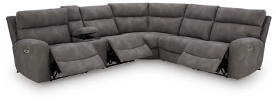 Next-Gen DuraPella Power Reclining Sectional - Dan Dan The Mattress Man (Midland, MI)