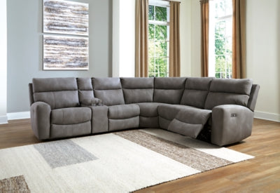 Next-Gen DuraPella Power Reclining Sectional - Dan Dan The Mattress Man (Midland, MI)