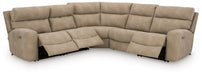 Next-Gen DuraPella Power Reclining Sectional - Dan Dan The Mattress Man (Midland, MI)