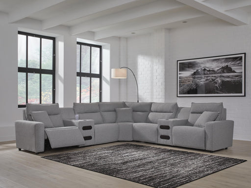 Modmax II Power Reclining Sectional with Audio Consoles - Dan Dan The Mattress Man (Midland, MI)