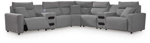 Modmax II Power Reclining Sectional with Audio Consoles - Dan Dan The Mattress Man (Midland, MI)