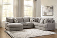 Lindon Sectional with Chaise - Dan Dan The Mattress Man (Midland, MI)