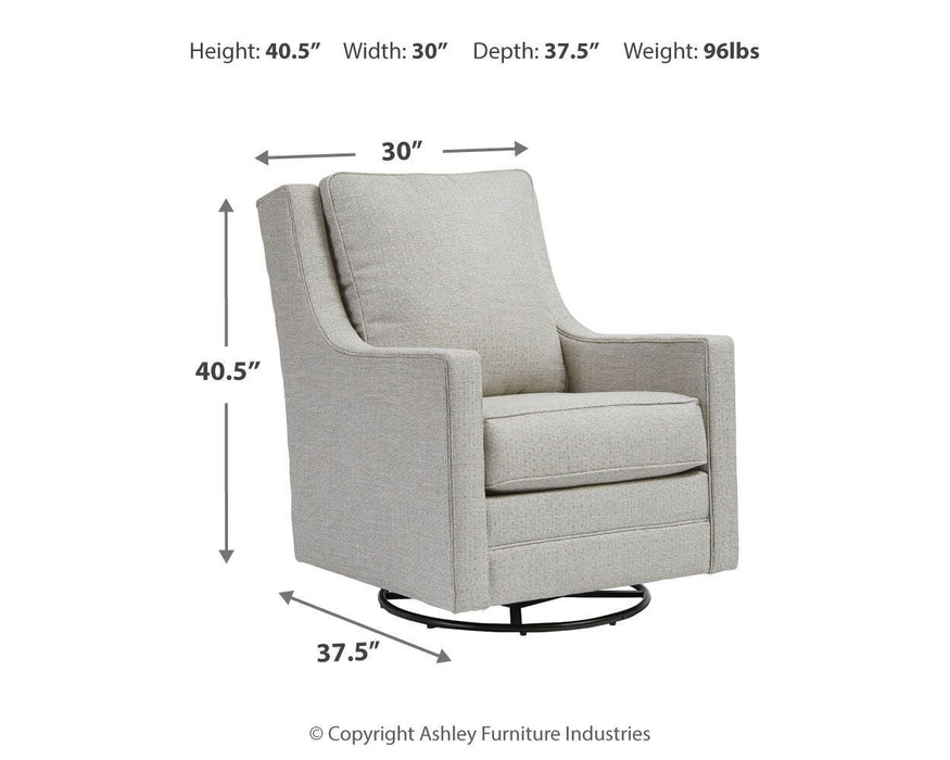 Kambria Swivel Glider Accent Chair - Dan Dan The Mattress Man (Midland, MI)