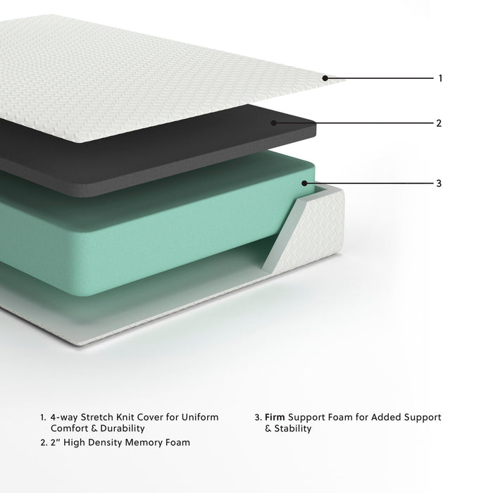 Chime 12 Inch Memory Foam Mattress in a Box - Dan Dan The Mattress Man (Midland, MI)