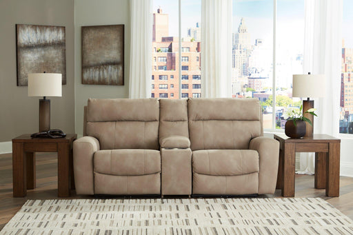 Next-Gen DuraPella Power Reclining Sectional Loveseat with Console - Dan Dan The Mattress Man (Midland, MI)