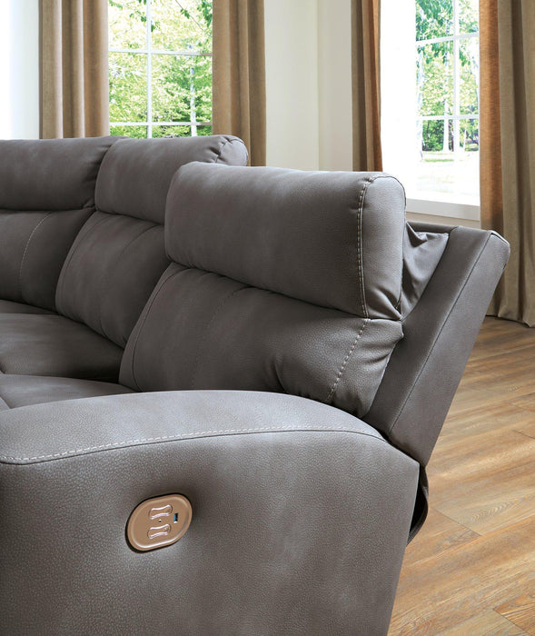 Next-Gen DuraPella Power Reclining Sectional Sofa - Dan Dan The Mattress Man (Midland, MI)