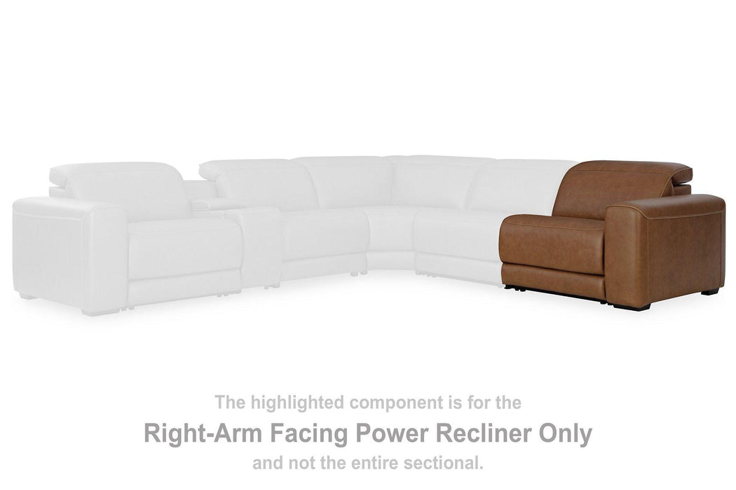 Magic Man 5-Piece Power Reclining Sectional - Dan Dan The Mattress Man (Midland, MI)