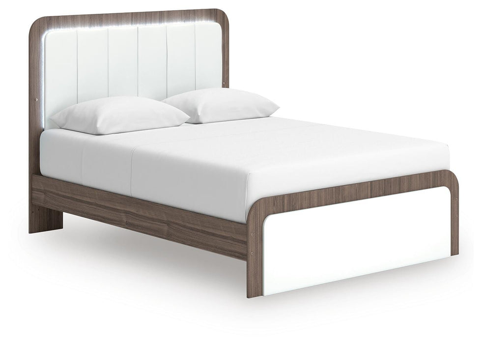 Kendanport Upholstered Bed - Dan Dan The Mattress Man (Midland, MI)