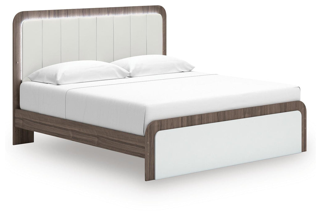 Kendanport Upholstered Bed - Dan Dan The Mattress Man (Midland, MI)