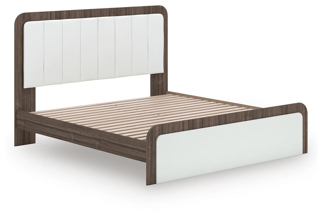 Kendanport Upholstered Bed - Dan Dan The Mattress Man (Midland, MI)