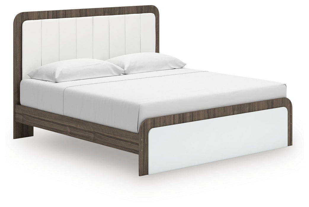 Kendanport Upholstered Bed - Dan Dan The Mattress Man (Midland, MI)