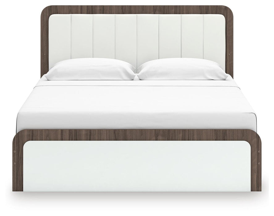 Kendanport Upholstered Bed - Dan Dan The Mattress Man (Midland, MI)