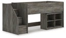 Frandern Loft Bed with Bookcase Storage - Dan Dan The Mattress Man (Midland, MI)