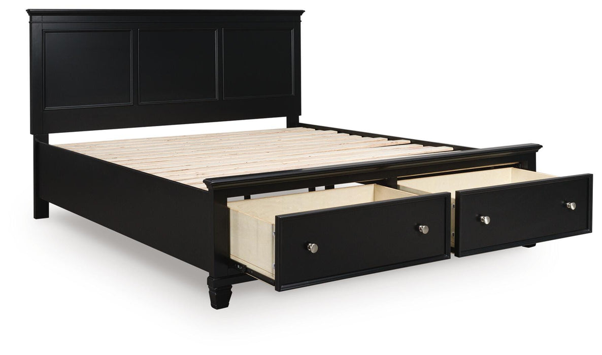 Lanolee Panel Storage Bed - Dan Dan The Mattress Man (Midland, MI)