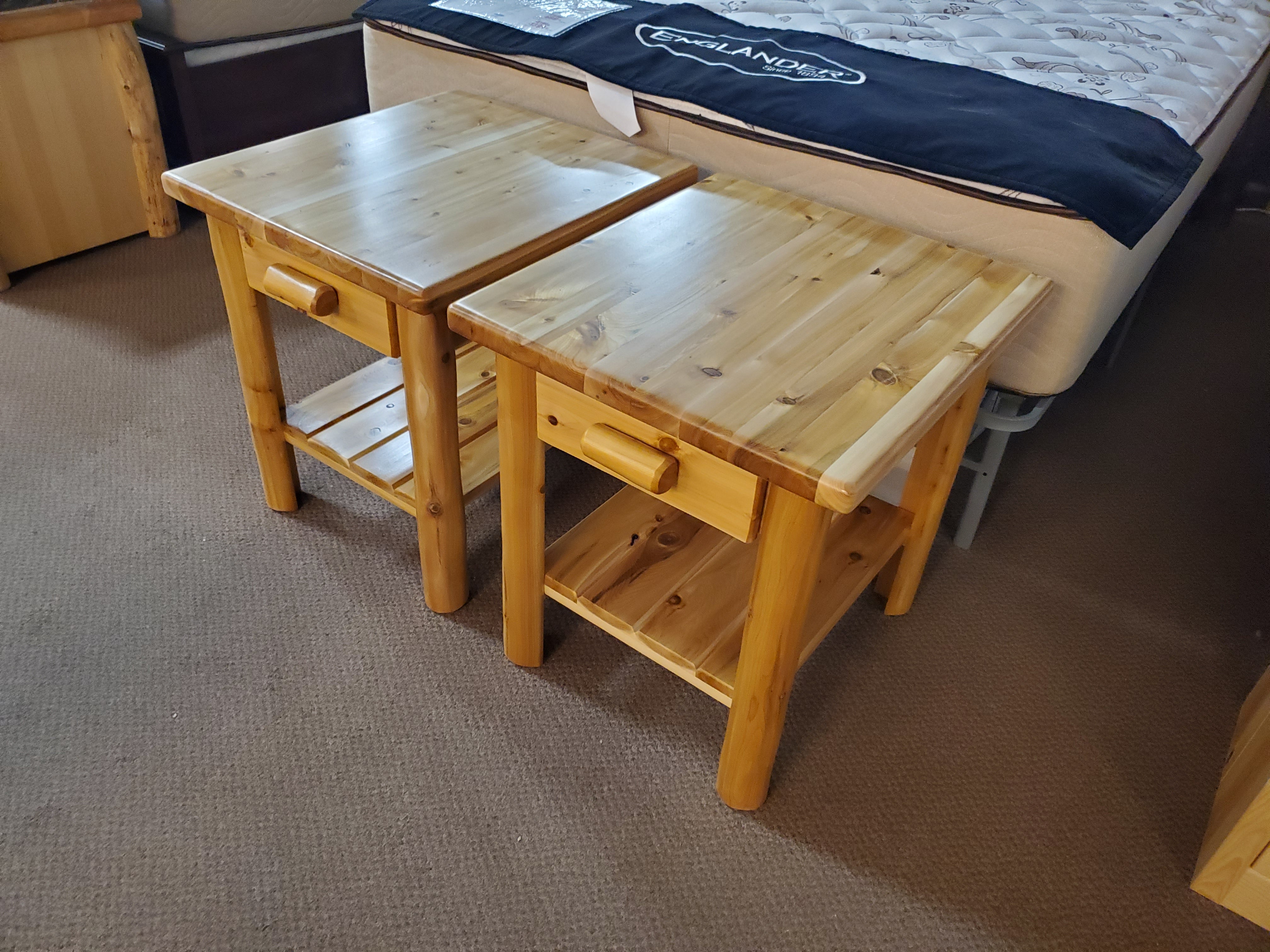 White Cedar 1 Drawer Nightstand - Dan Dan The Mattress Man (Midland, MI)
