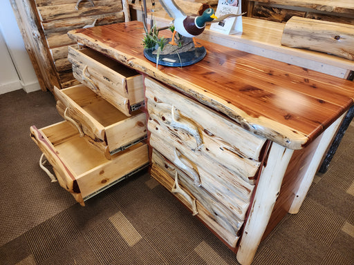 red rustic dresser Rustic Red Dresser