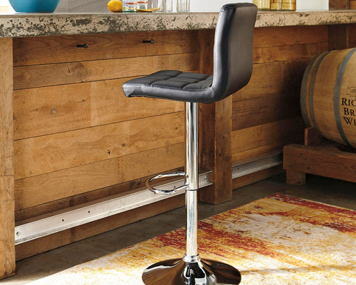 Bellatier Adjustable Height Bar Stool - Dan Dan The Mattress Man (Midland, MI)