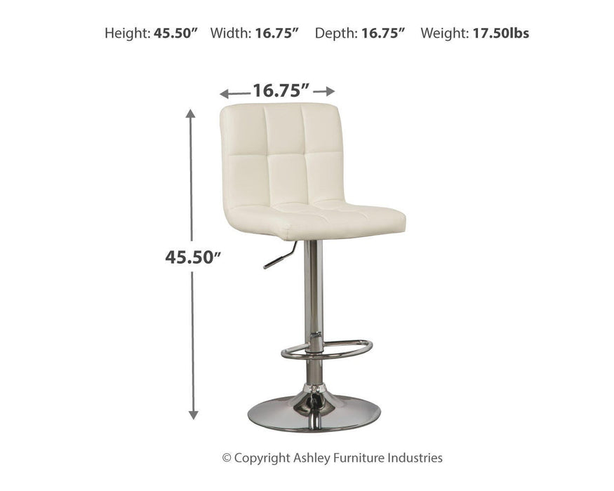 Bellatier Adjustable Height Bar Stool - Dan Dan The Mattress Man (Midland, MI)