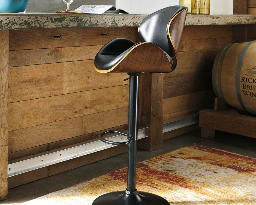 Bellatier Adjustable Height Bar Stool - Dan Dan The Mattress Man (Midland, MI)