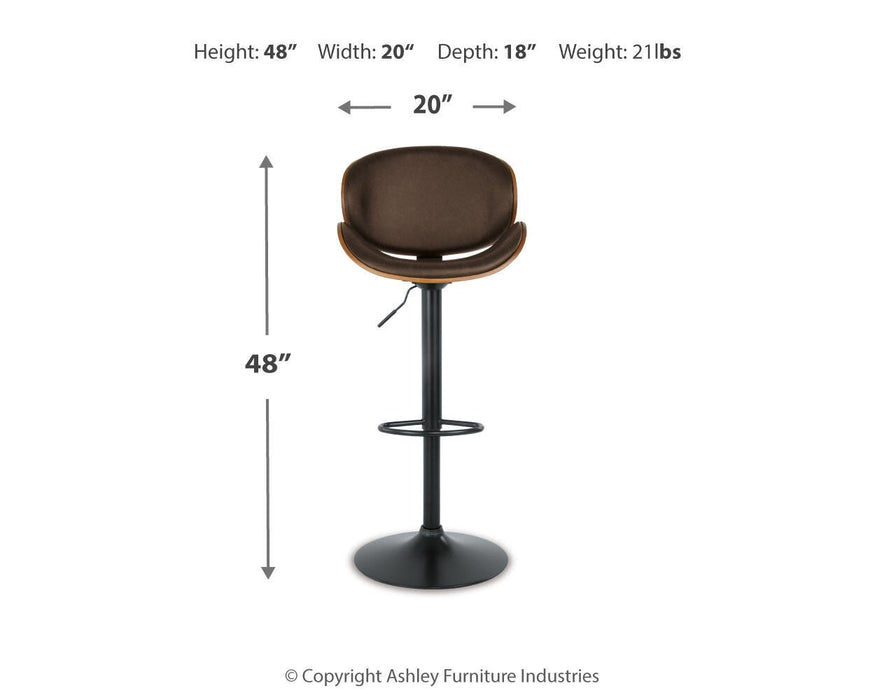 Bellatier Adjustable Height Bar Stool - Dan Dan The Mattress Man (Midland, MI)