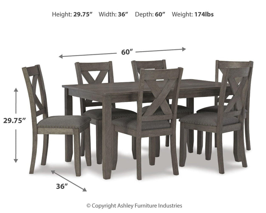 Caitbrook Dining Table and Chairs (Set of 7) - Dan Dan The Mattress Man (Midland, MI)
