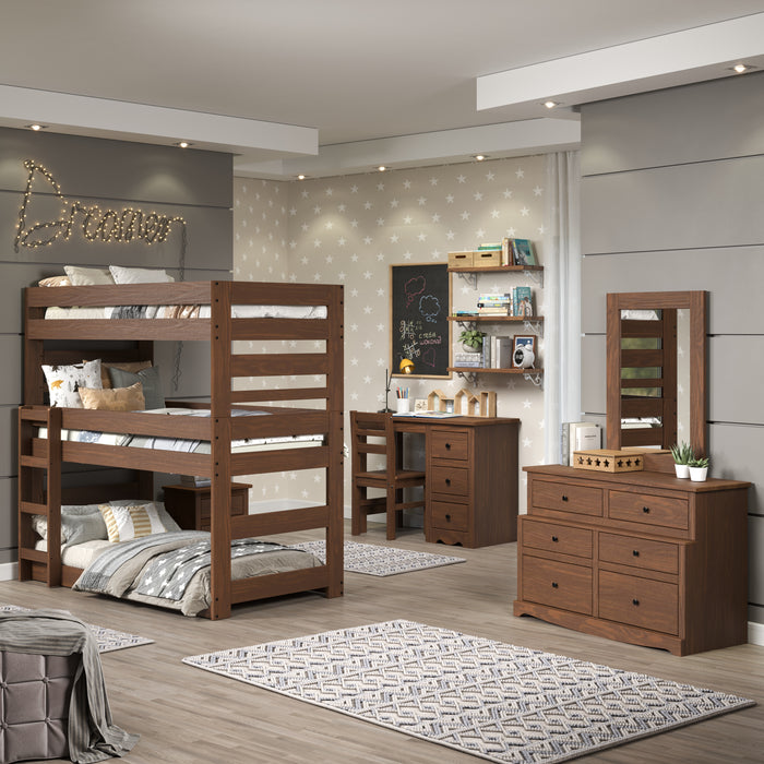 Twin Stackable Triple Bunk Bed