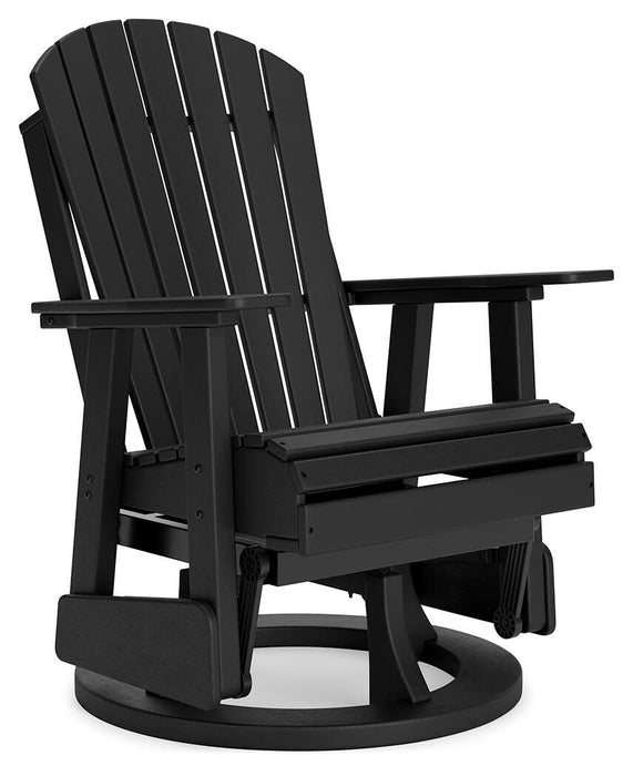 Hyland wave Outdoor Swivel Glider Chair - Dan Dan The Mattress Man (Midland, MI)