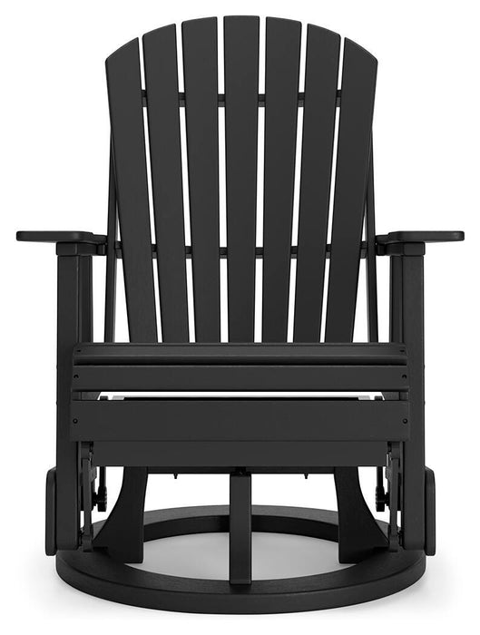 Hyland wave Outdoor Swivel Glider Chair - Dan Dan The Mattress Man (Midland, MI)