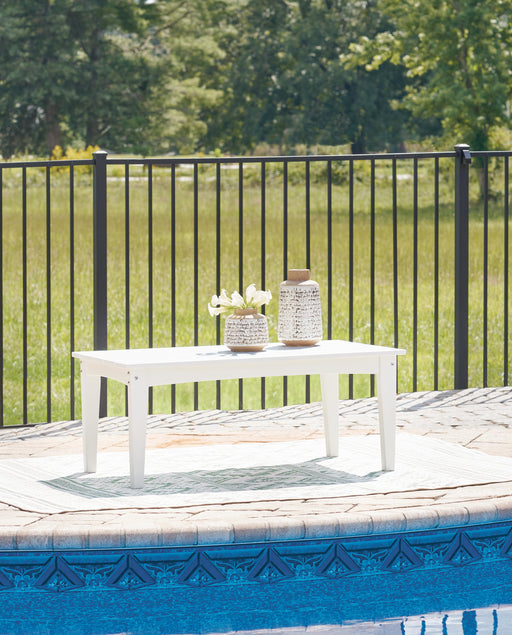 Hyland wave Outdoor Coffee Table - Dan Dan The Mattress Man (Midland, MI)