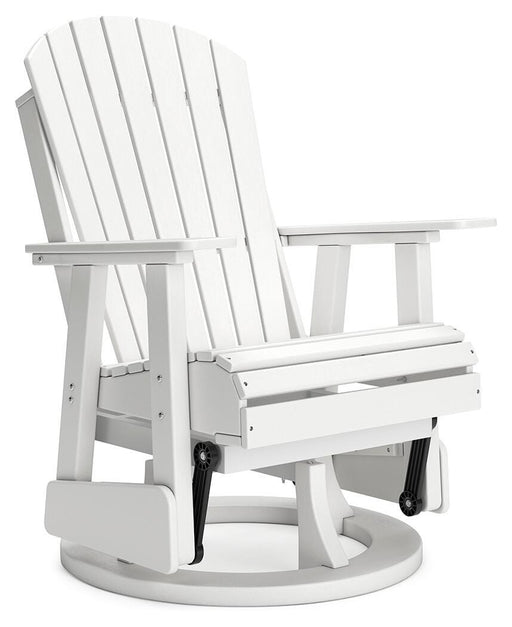 Hyland wave Outdoor Swivel Glider Chair - Dan Dan The Mattress Man (Midland, MI)