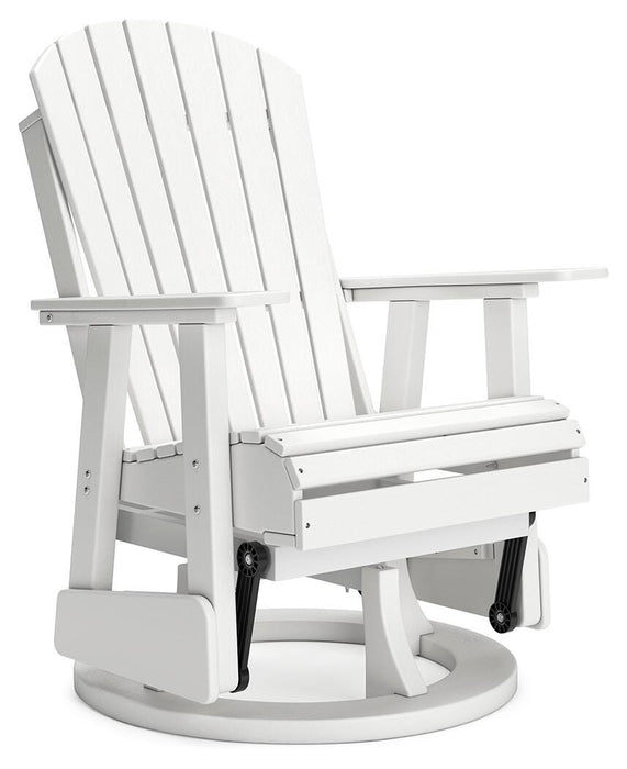 Hyland wave Outdoor Swivel Glider Chair - Dan Dan The Mattress Man (Midland, MI)
