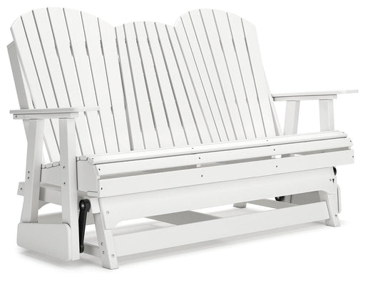 Hyland wave Outdoor Glider Loveseat - Dan Dan The Mattress Man (Midland, MI)