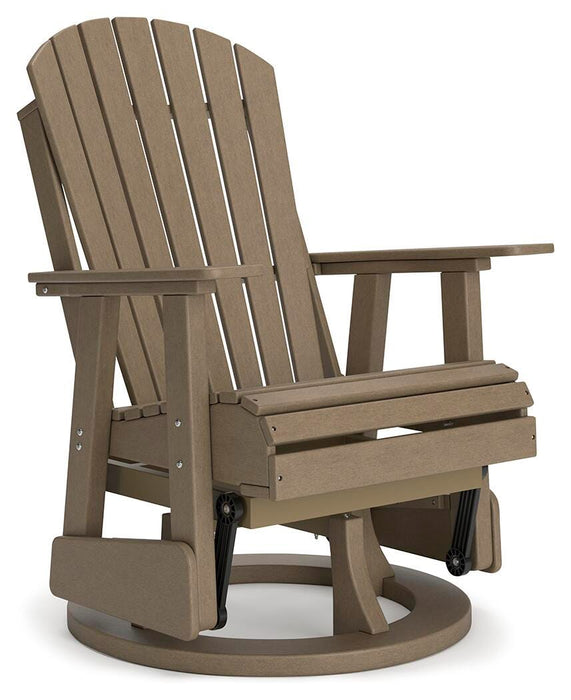 Hyland wave Outdoor Swivel Glider Chair - Dan Dan The Mattress Man (Midland, MI)