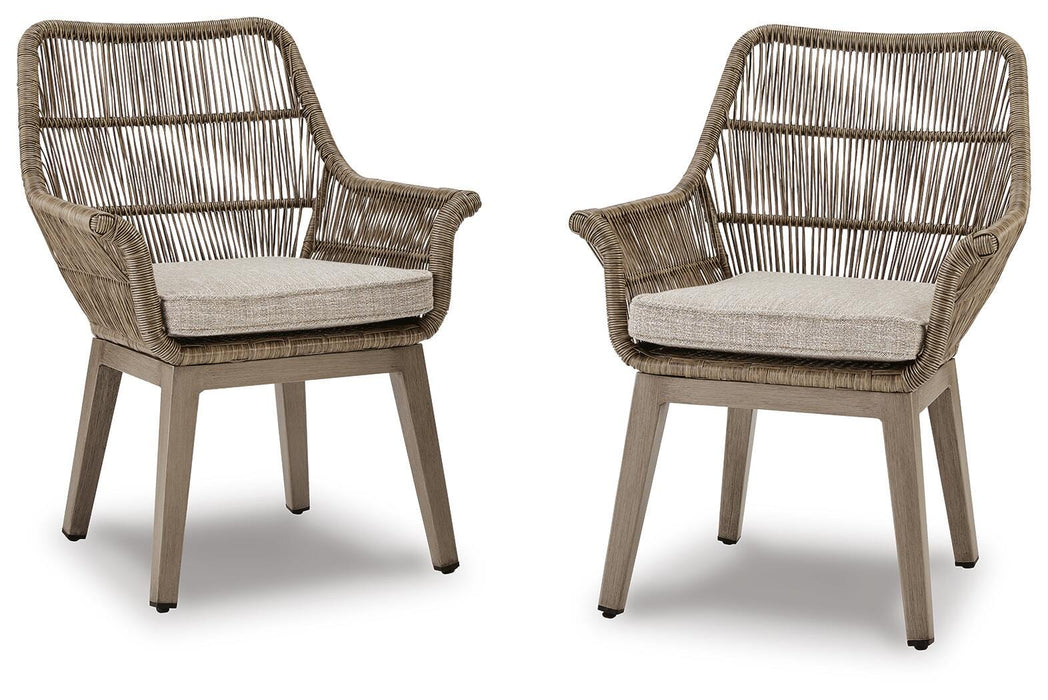 Beach Front Arm Chair with Cushion (Set of 2) - Dan Dan The Mattress Man (Midland, MI)