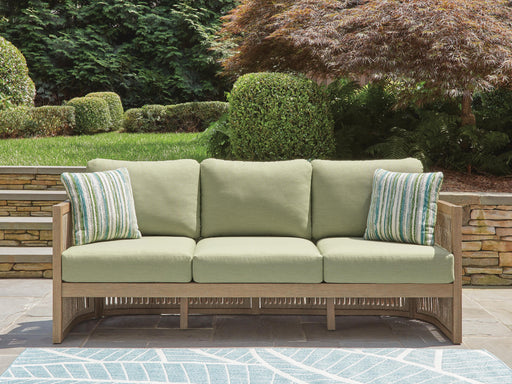 Serena Shores Outdoor Sofa with Cushion - Dan Dan The Mattress Man (Midland, MI)