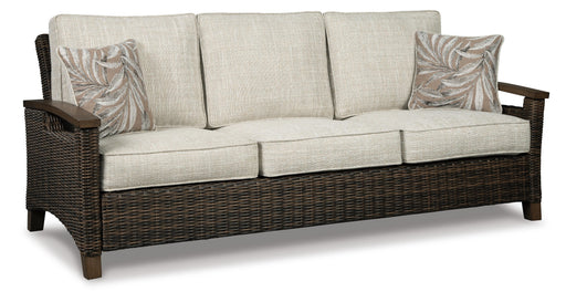 Paradise Trail Outdoor Sofa, Lounge Chairs and Fire Pit Table - Dan Dan The Mattress Man (Midland, MI)