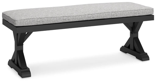 Beachcroft Outdoor Bench with Cushion - Dan Dan The Mattress Man (Midland, MI)