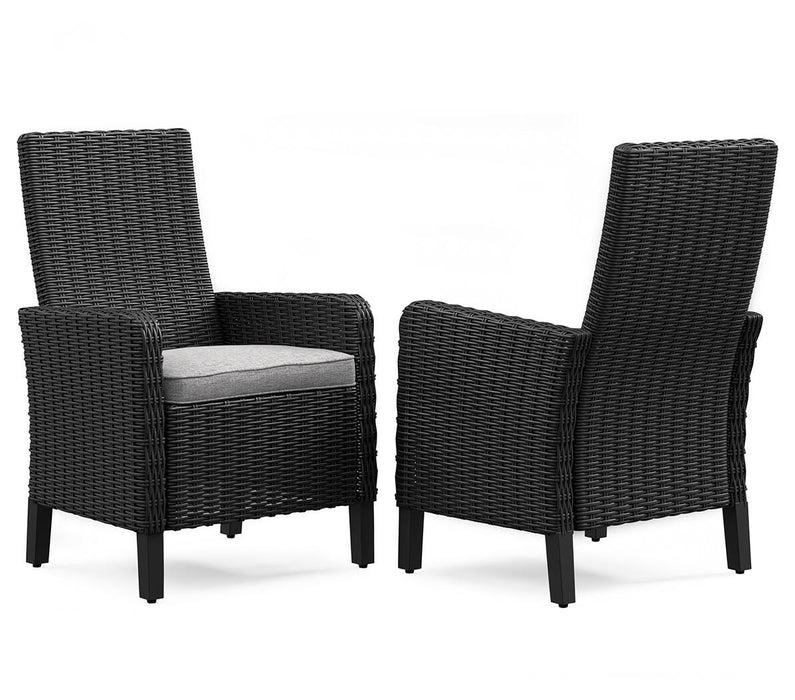 Beachcroft Outdoor Arm Chair with Cushion (Set of 2) - Dan Dan The Mattress Man (Midland, MI)