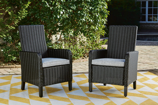 Beachcroft Outdoor Arm Chair with Cushion (Set of 2) - Dan Dan The Mattress Man (Midland, MI)