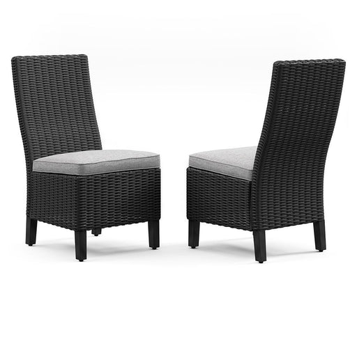 Beachcroft Outdoor Side Chair with Cushion (Set of 2) - Dan Dan The Mattress Man (Midland, MI)