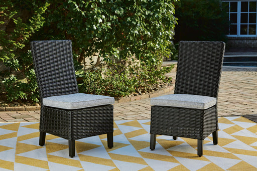 Beachcroft Outdoor Side Chair with Cushion (Set of 2) - Dan Dan The Mattress Man (Midland, MI)