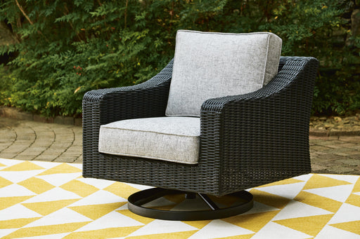 Beachcroft Outdoor Swivel Lounge with Cushion - Dan Dan The Mattress Man (Midland, MI)