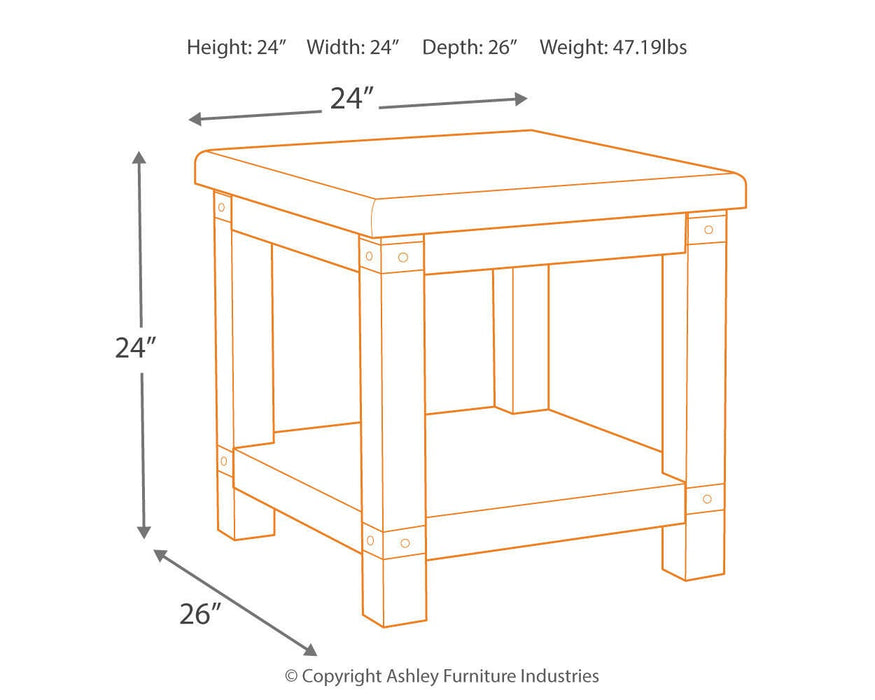 Carynhurst End Table - Dan Dan The Mattress Man (Midland, MI)