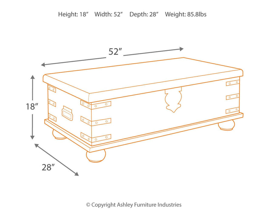 Carynhurst Coffee Table with Lift Top - Dan Dan The Mattress Man (Midland, MI)